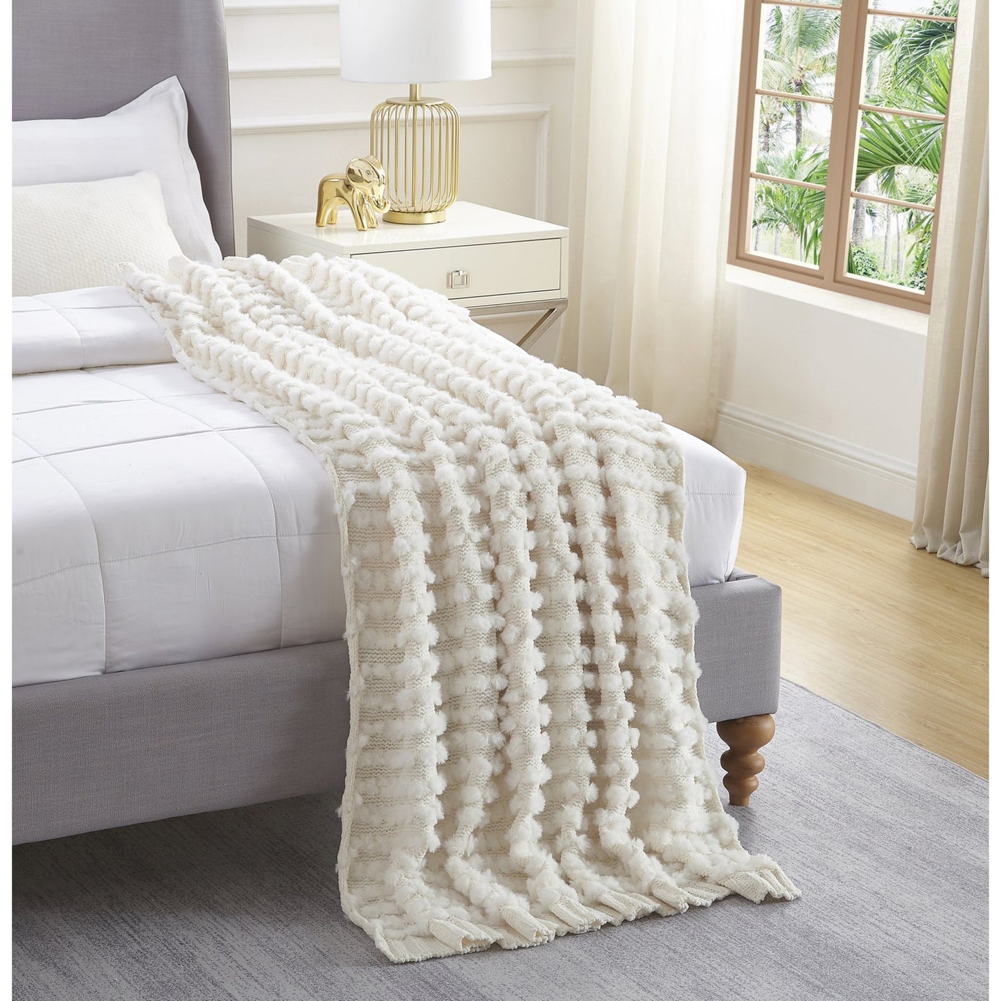 Joselyn Faux Fur Throw