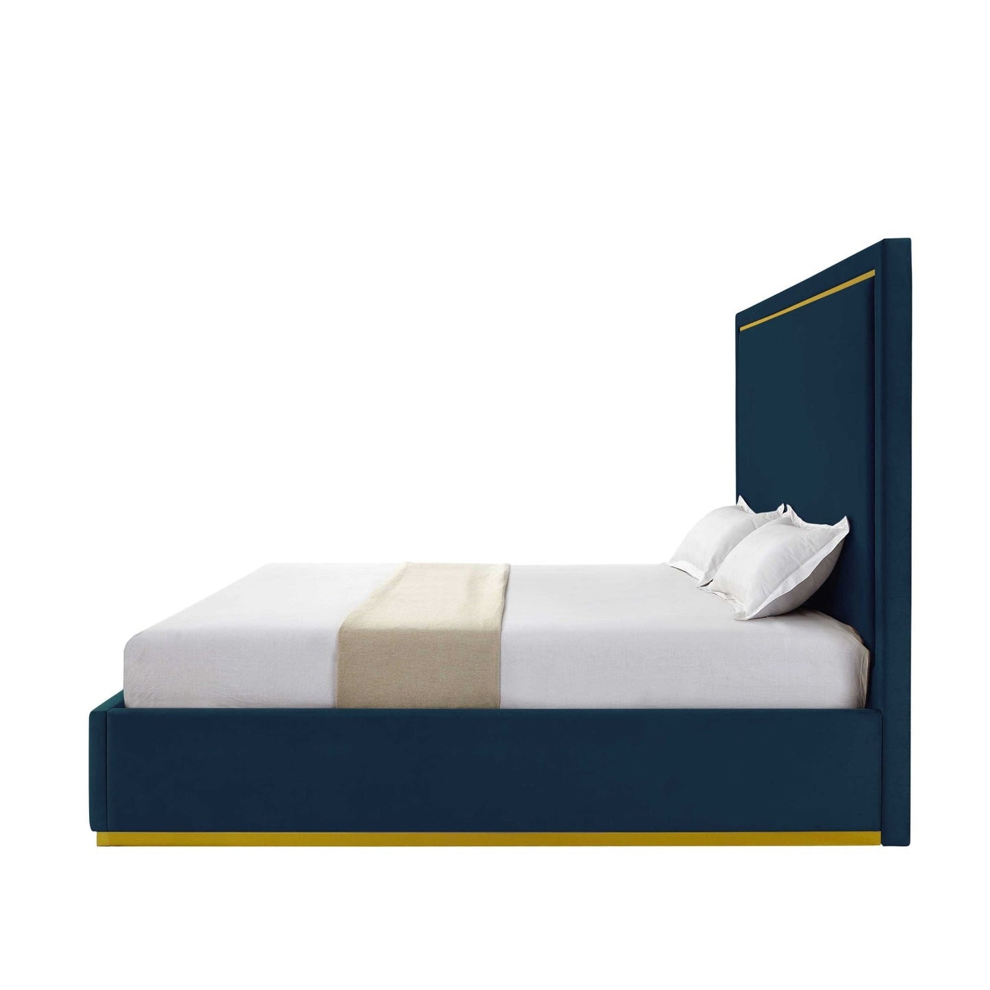 Addalyn Velvet Platform Bed