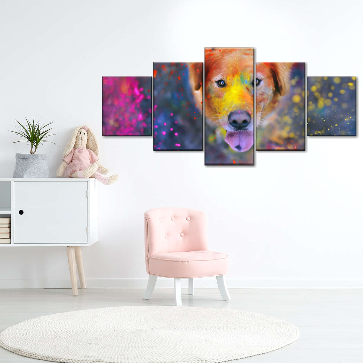 Colorful Labrador Wall Art