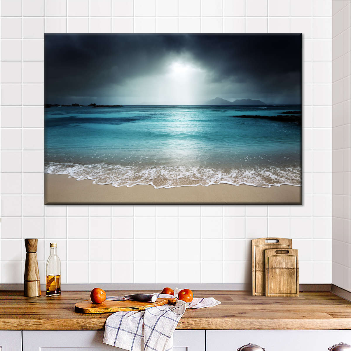 La Digue Island Evening Sky Wall Art