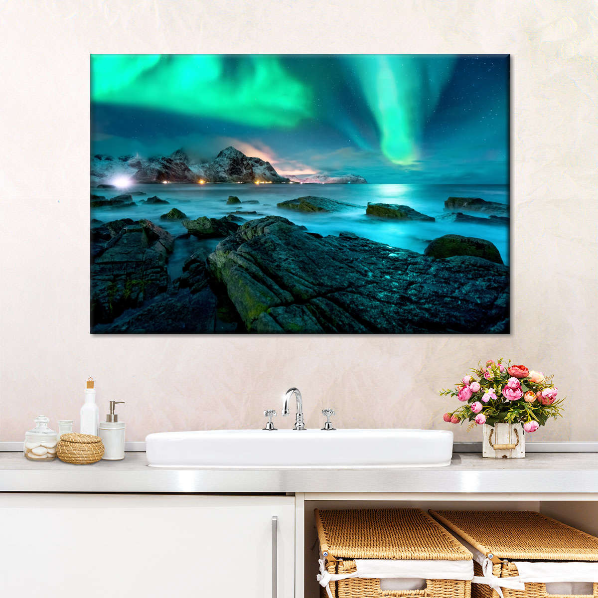 Stunning Lofoten Aurora Borealis Wall Art