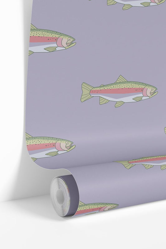 Lavender Trout Wallpaper