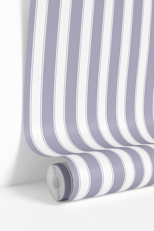 Lavender Stripes Wallpaper