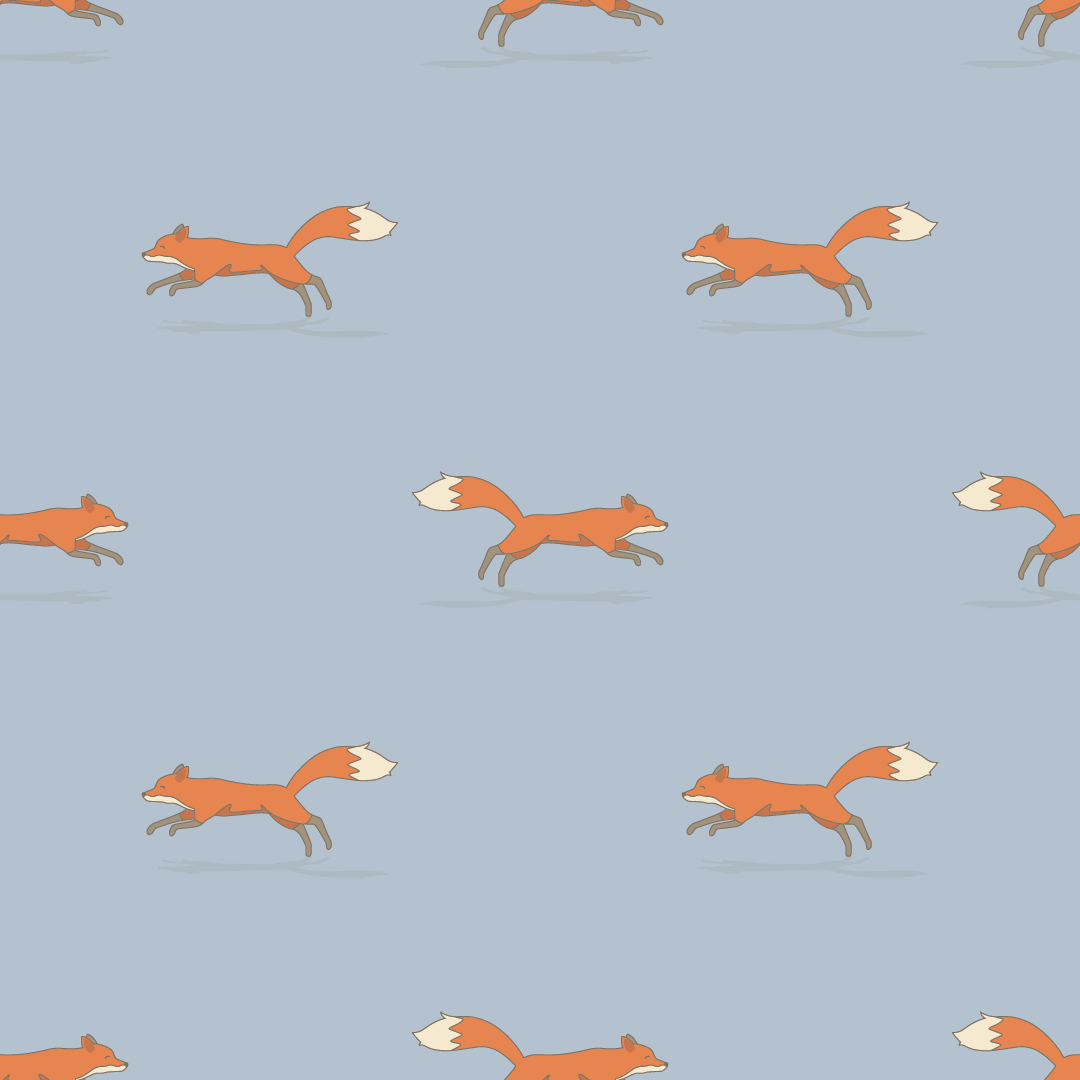 Light Blue Foxes Wallpaper