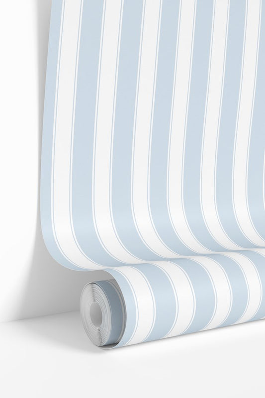 Light Blue Stripes Wallpaper