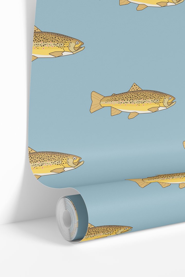 Light Blue Trout Wallpaper