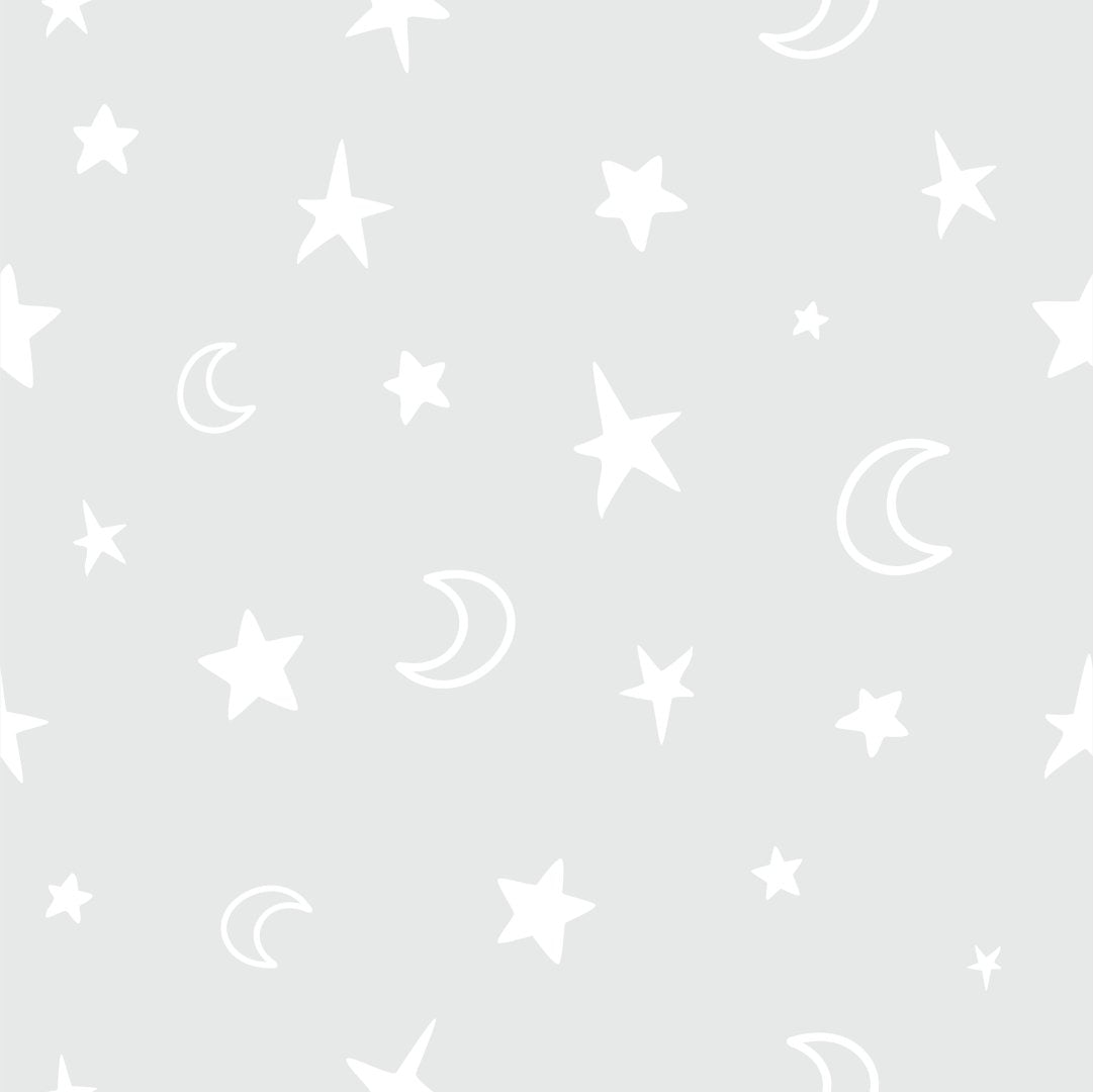 Light Gray Stars Wallpaper