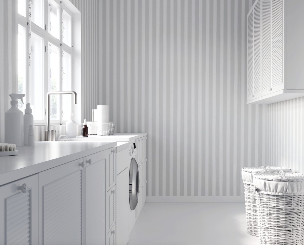 Light Grey Stripes Wallpaper