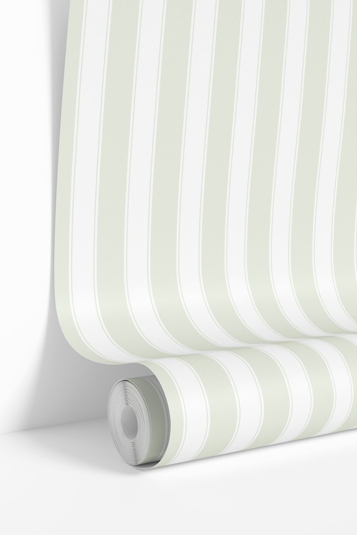 Lime Green Stripes Wallpaper