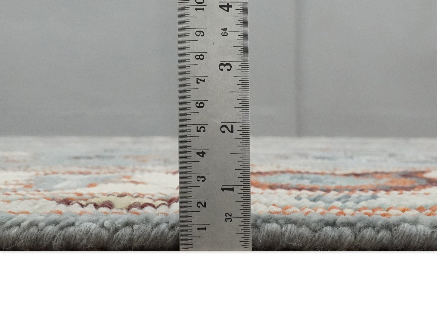 Hand Knotted Gray and Ivory Traditional Oriental Oushak Custom Made Wool Area Rug