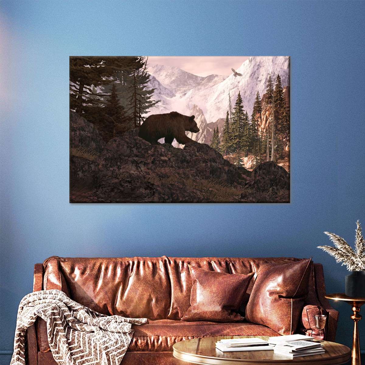 Forest Grizzly Bear Wall Art