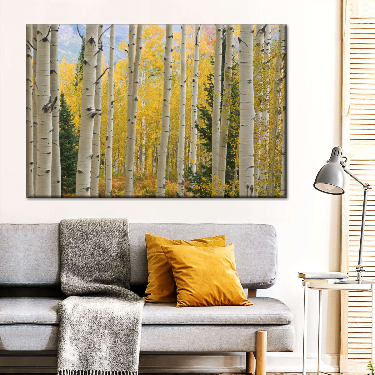 Elk Mountain Aspen Trees Wall Art