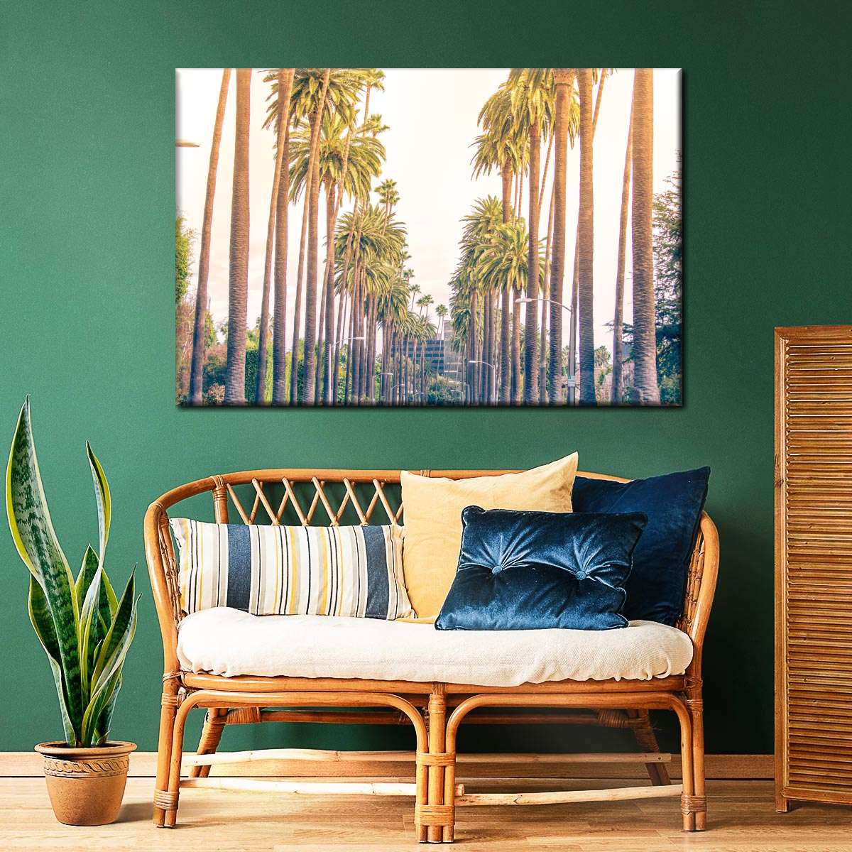 Palm Trees In Los Angeles Wall Art