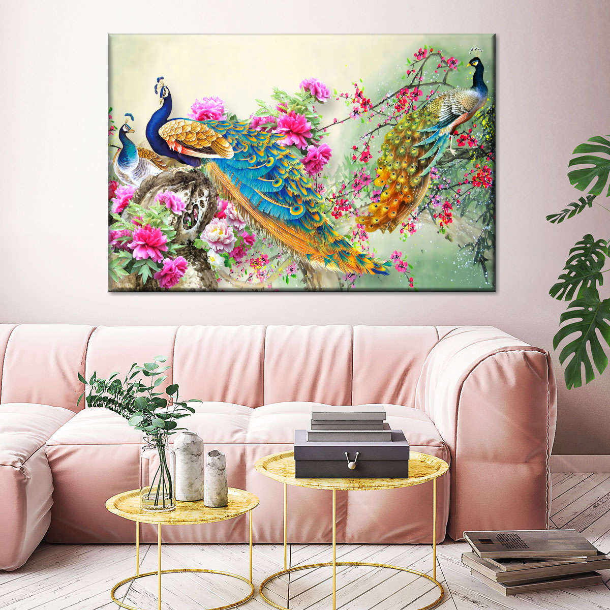 Bewitching Peacocks Wall Art