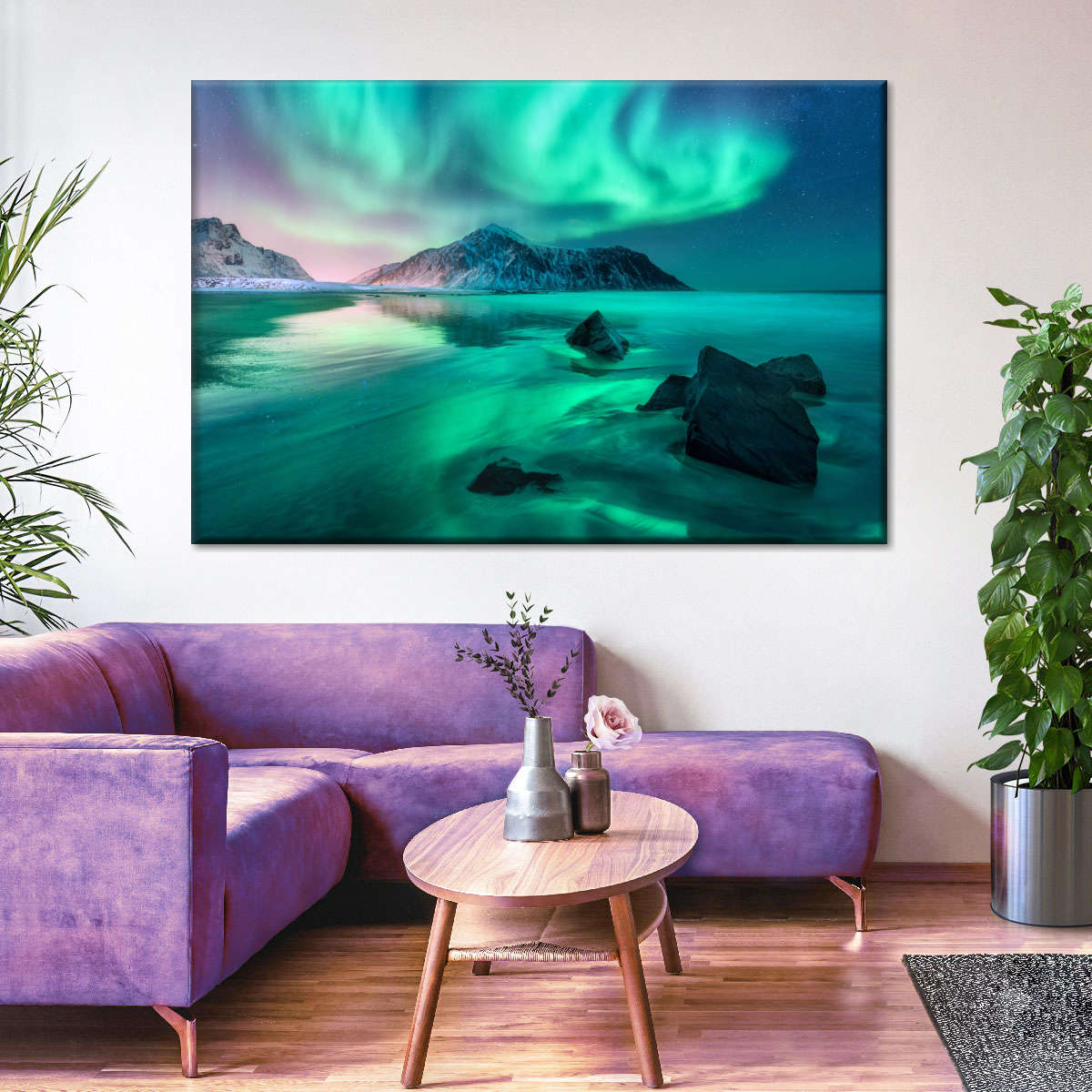 Lofoten Islands Aurora Wall Art