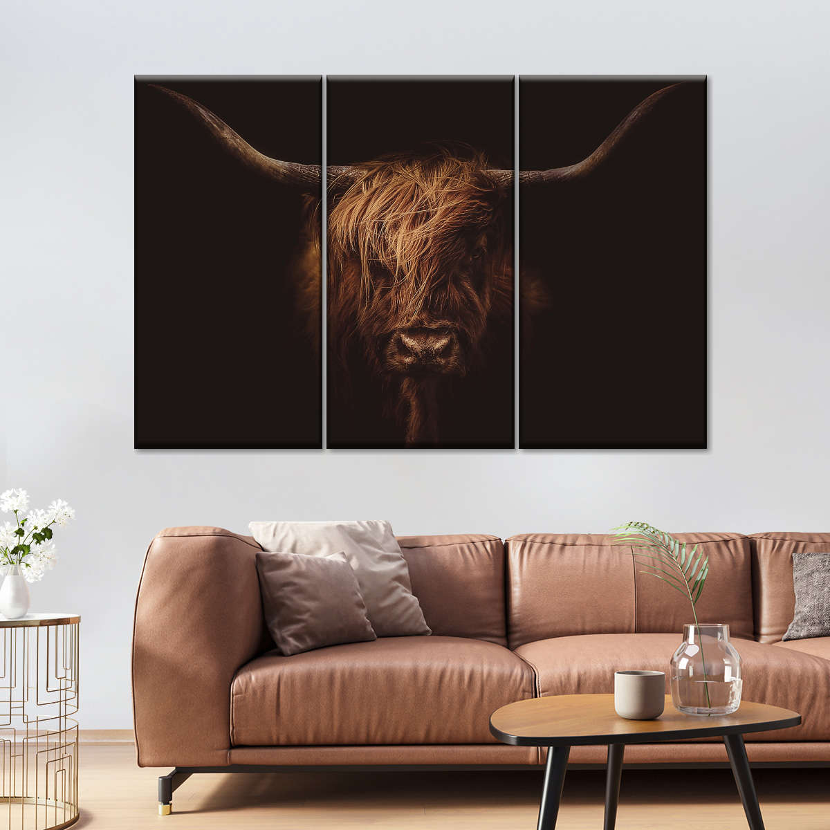 Handsome Highland Cow Wall Art