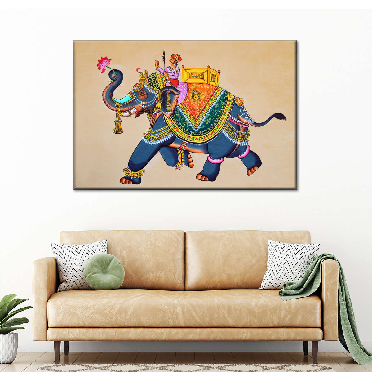 Rajasthani Elephant Wall Art