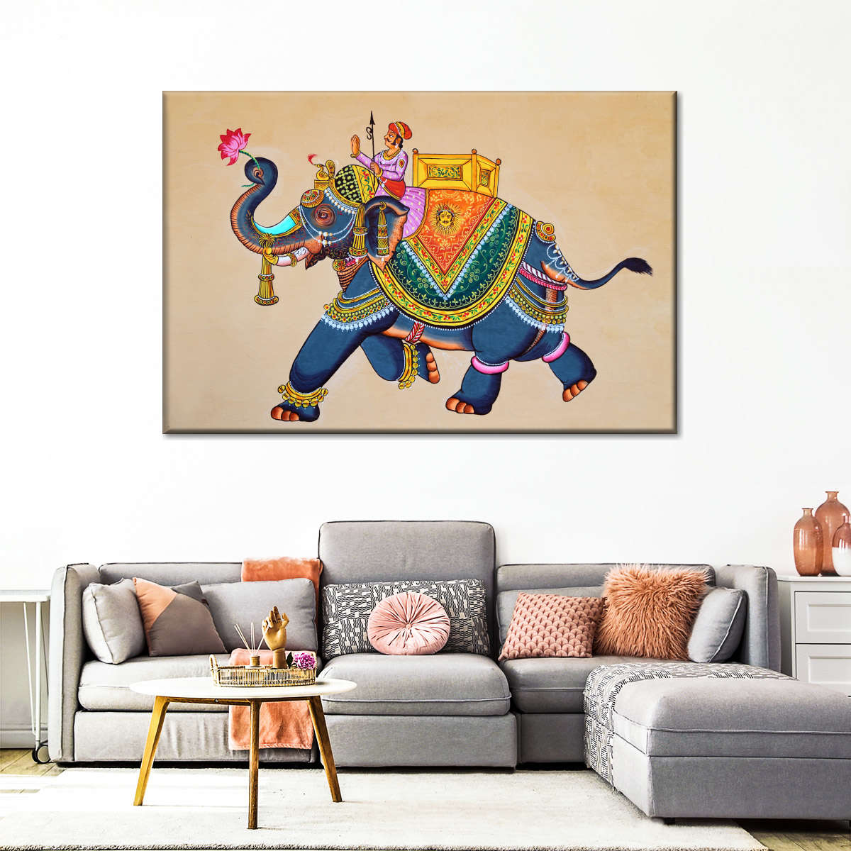 Rajasthani Elephant Wall Art