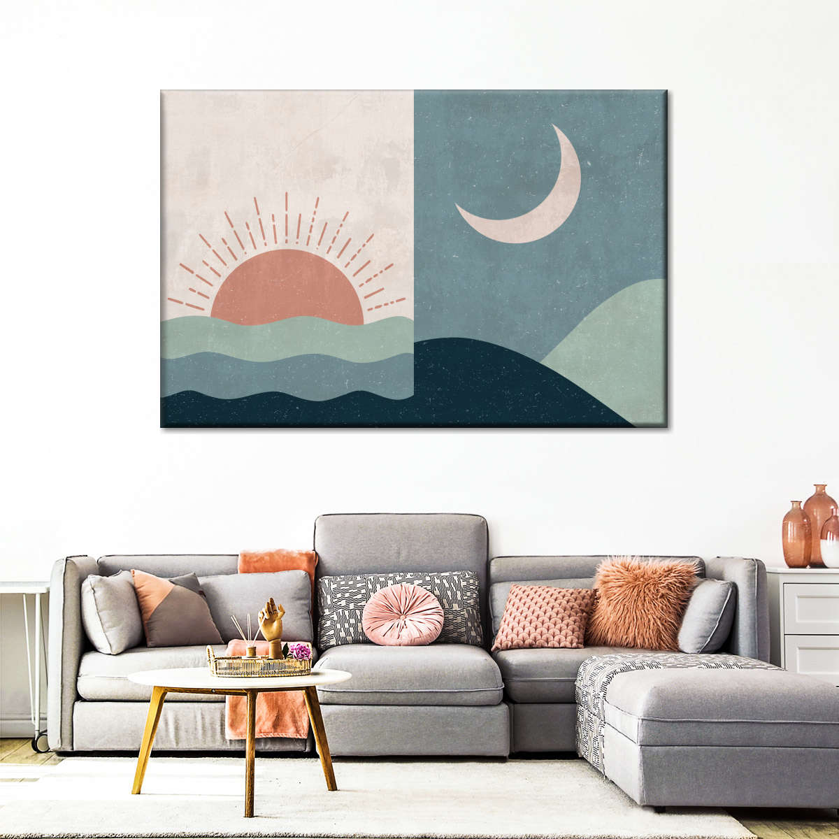 Boho Sunrise And Sunset II Wall Art