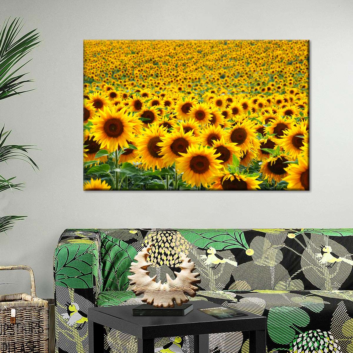 Endless Sunflower Field Wall Art