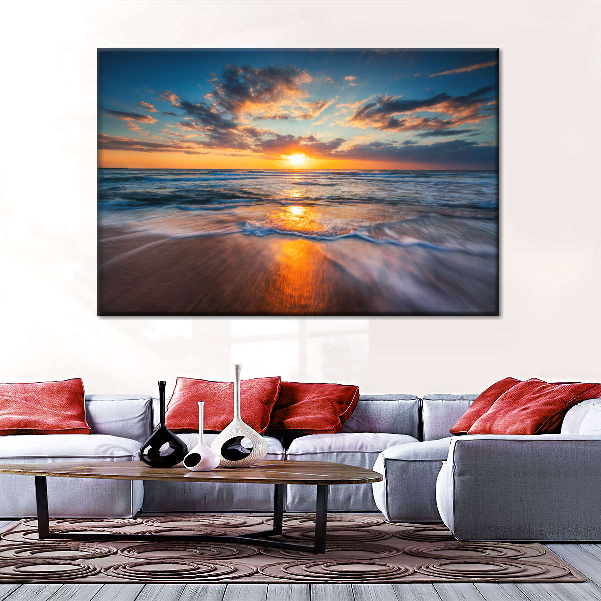 Summer Ocean Sunrise Wall Art