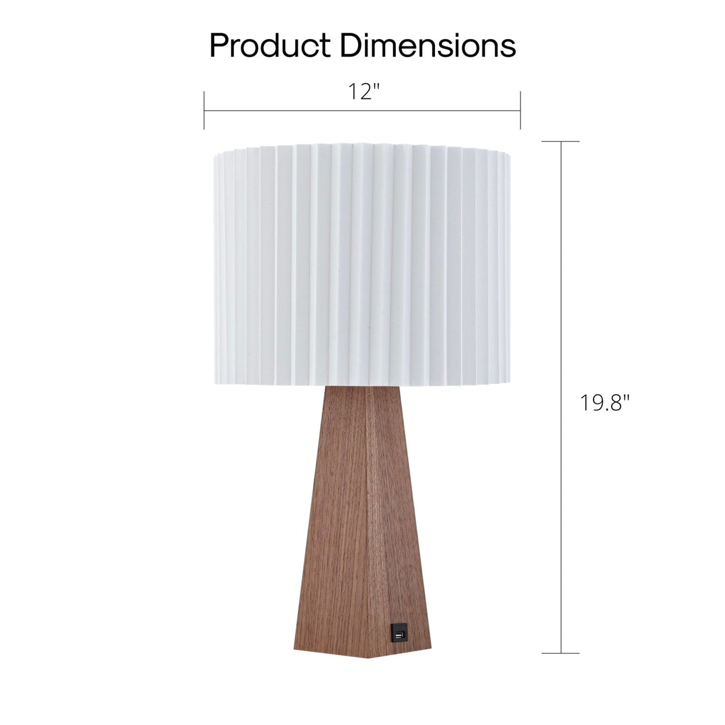 Carley Table Lamp with USB Port