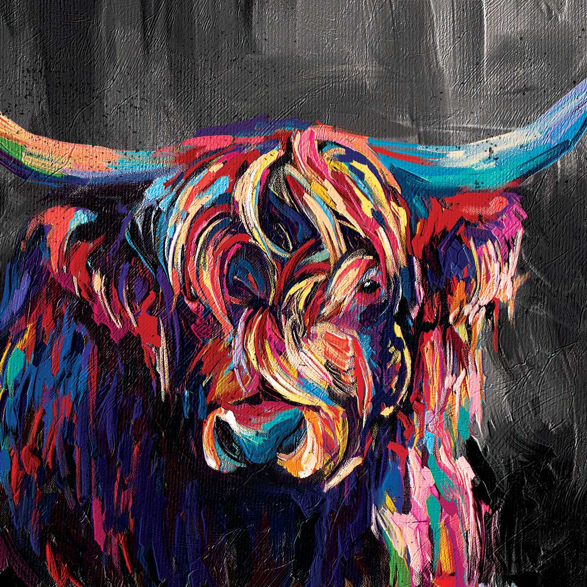 Highland Cow Acrylic Wall Art