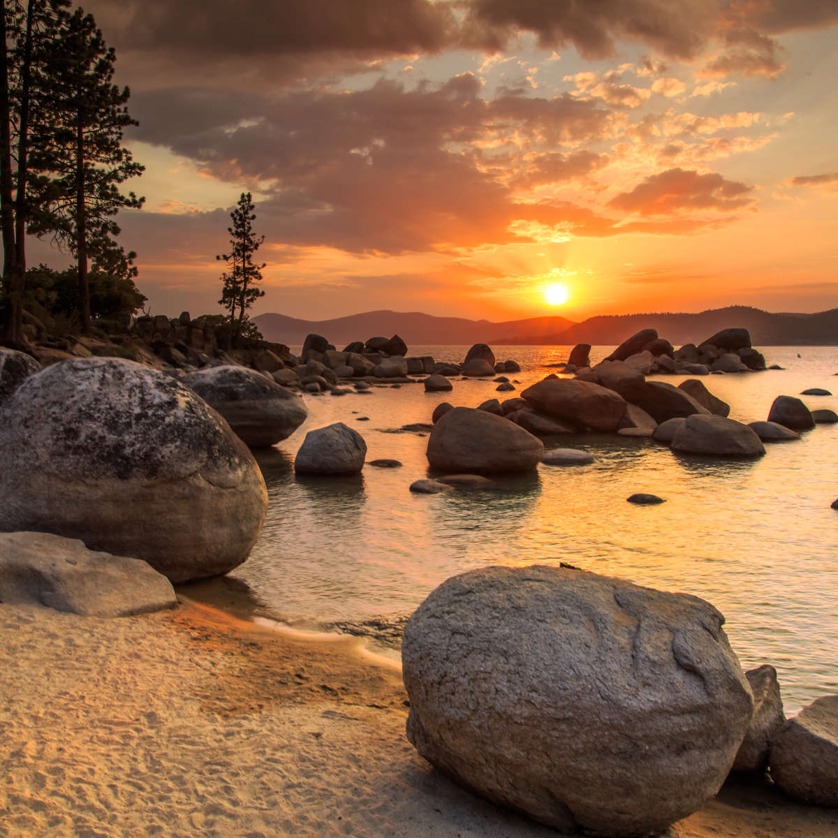 Lake Tahoe Twilight Wall Art