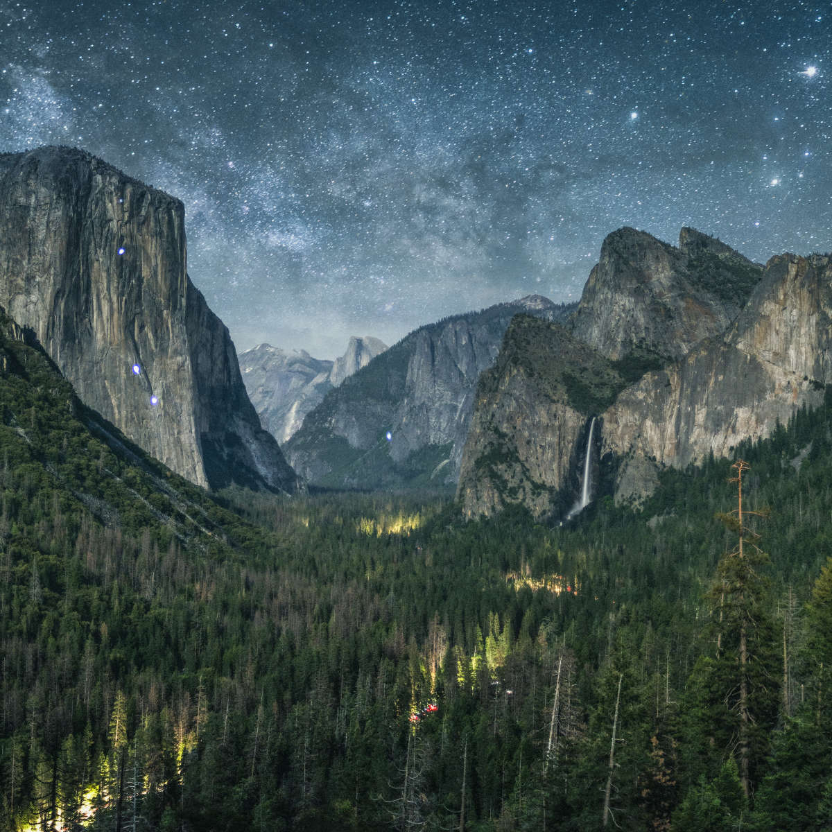 Yosemite Stunning Stars Wall Art