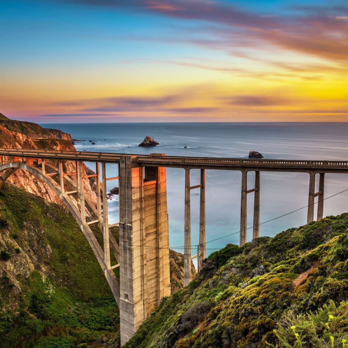 Bixby Creek Bridge At Sunset Wall Art