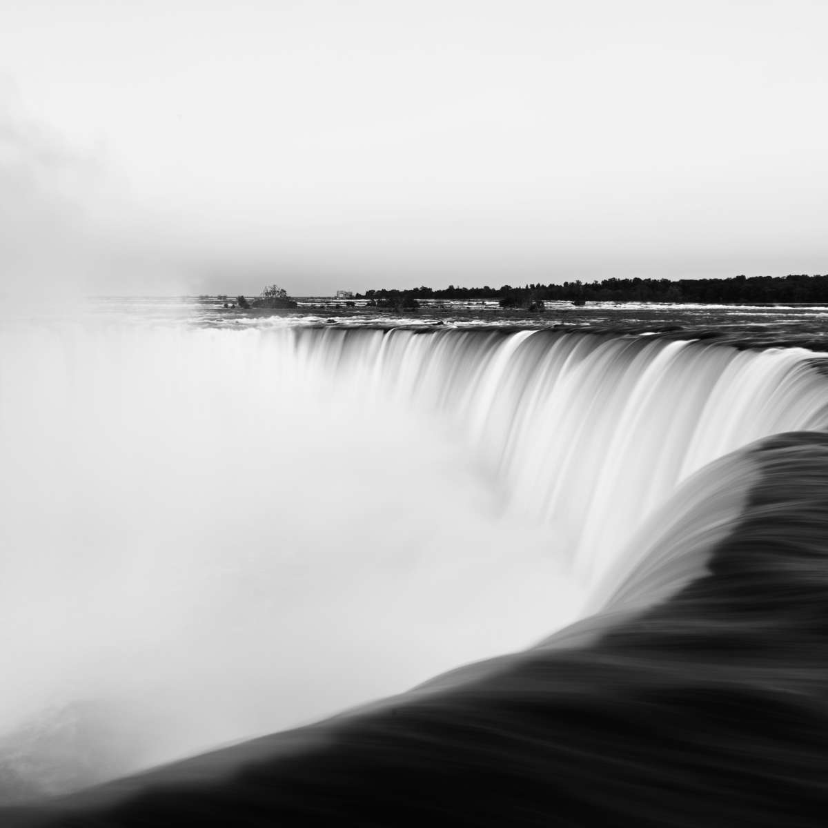 Monochromatic Niagara Falls Wall Art