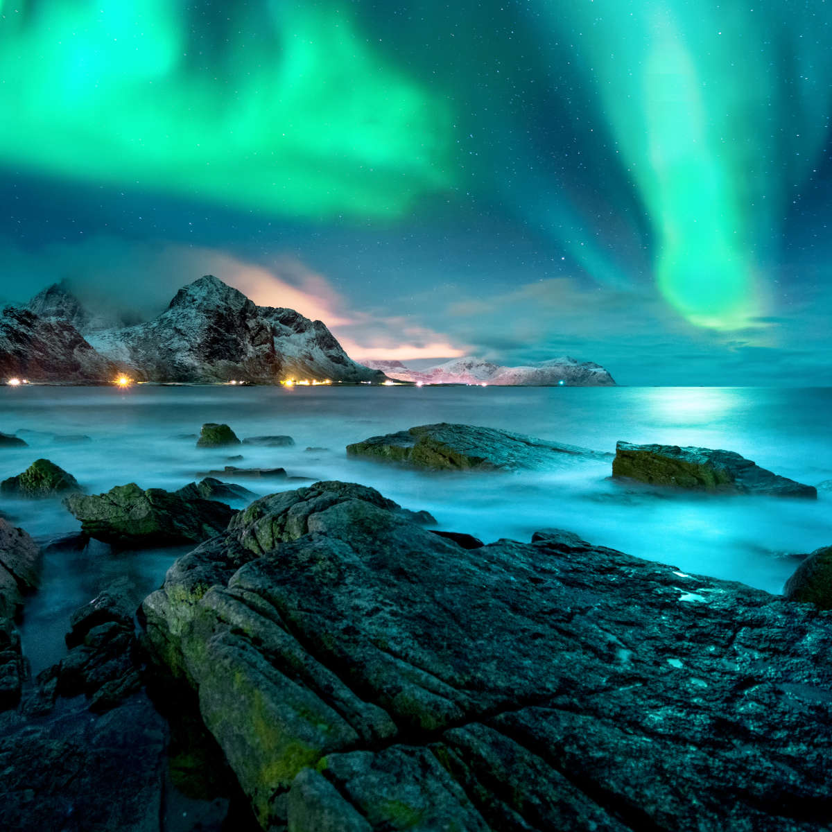 Stunning Lofoten Aurora Borealis Wall Art