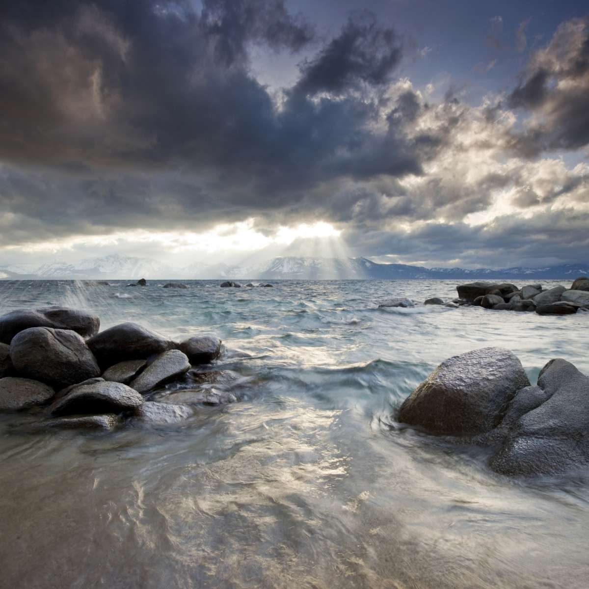 Sunlit Lake Tahoe Wall Art