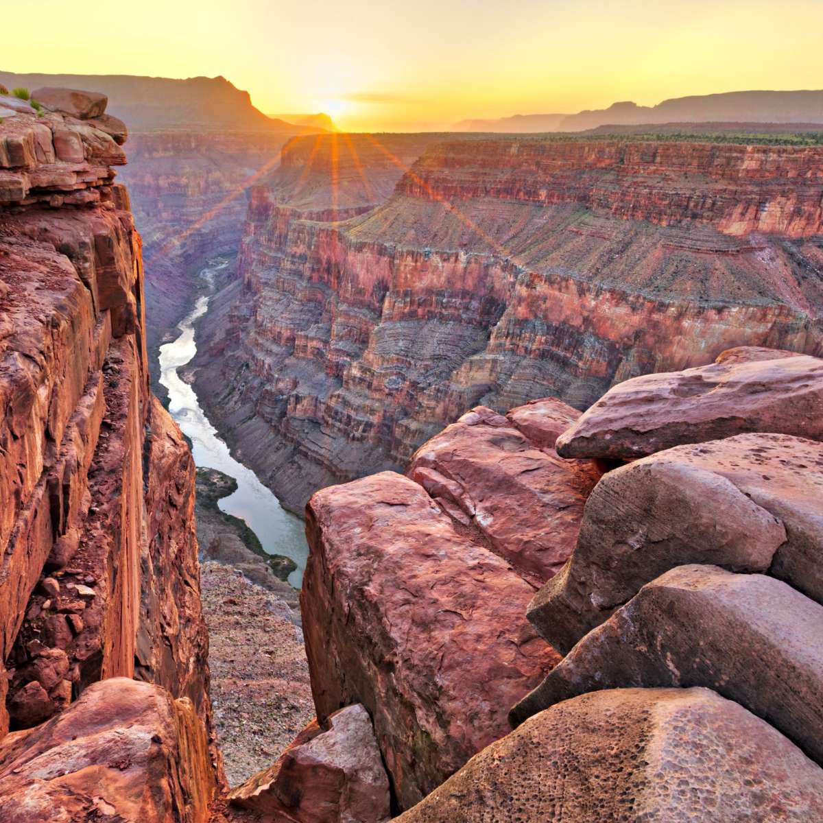 Sunrise Over Grand Canyon Wall Art