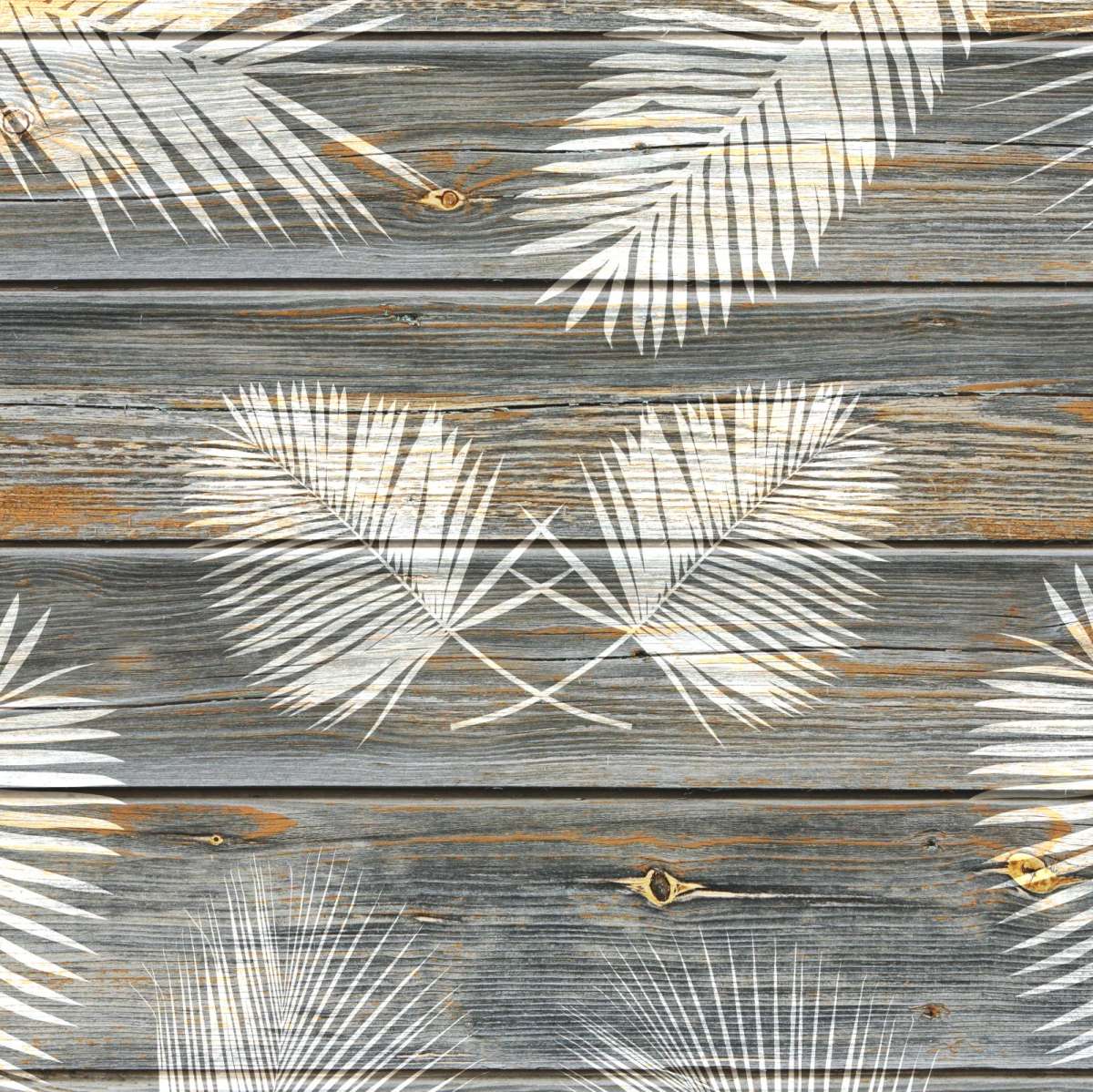 Wooden Palm Leaves Wall Art