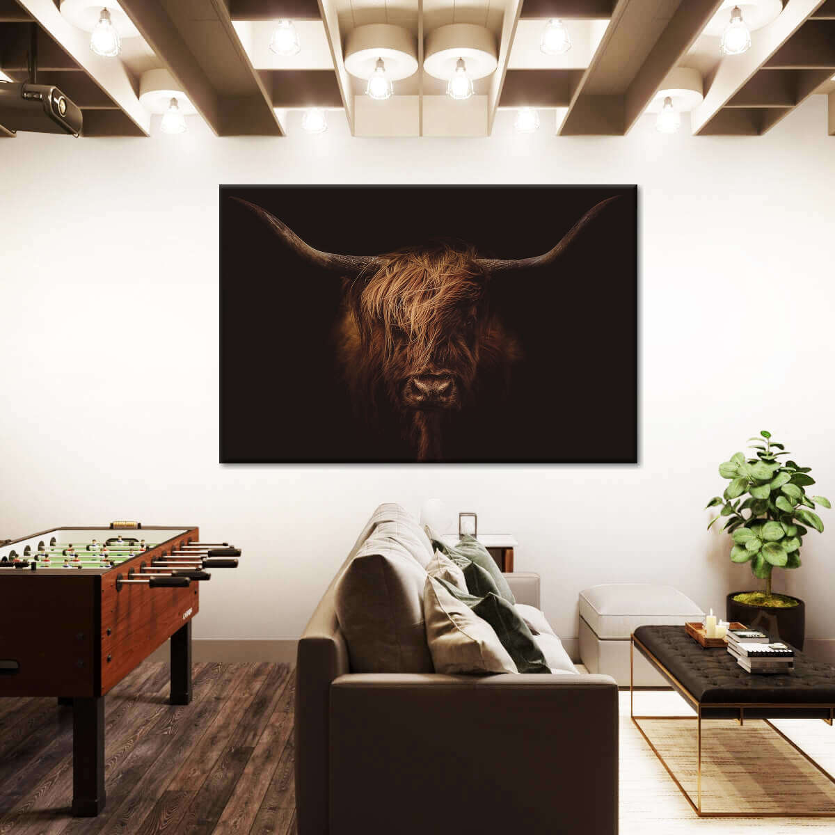 Handsome Highland Cow Wall Art