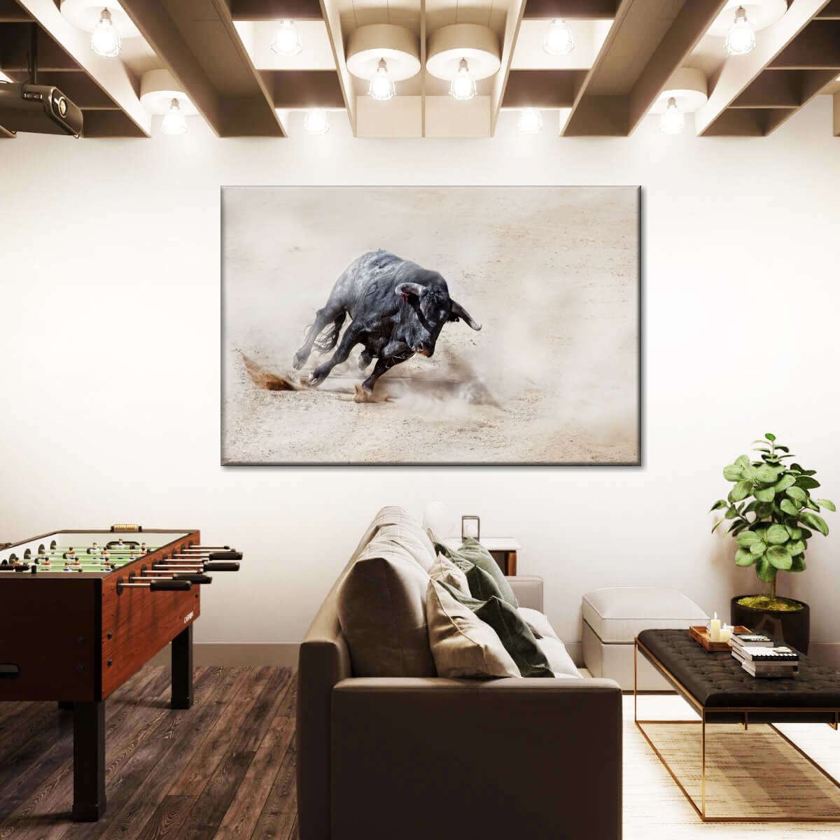 Charging Bull Wall Art