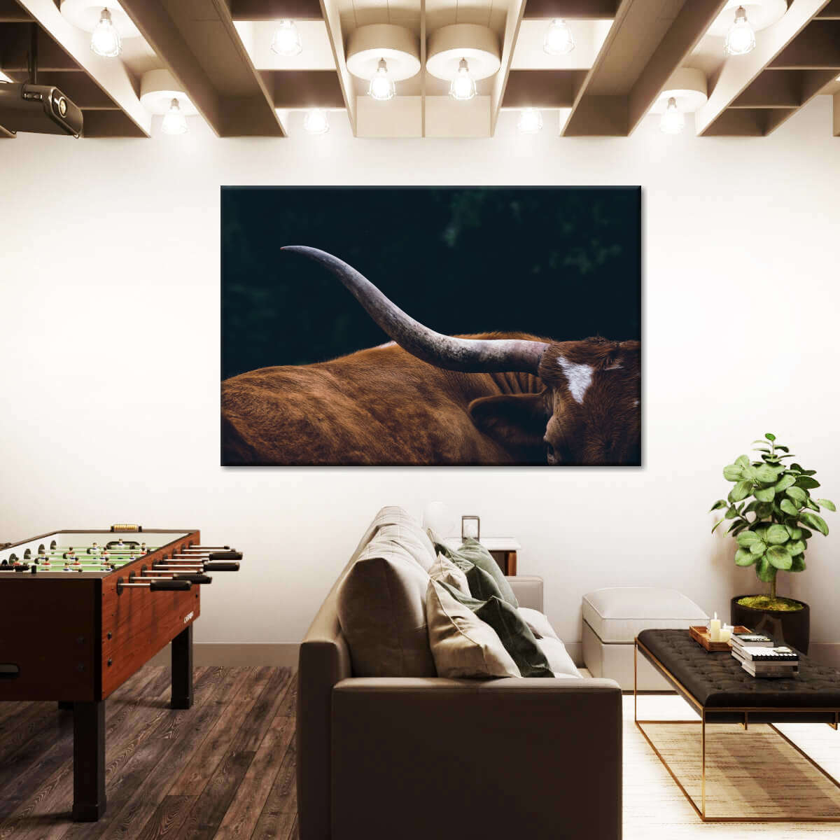 Cow Texas Longhorn Wall Art