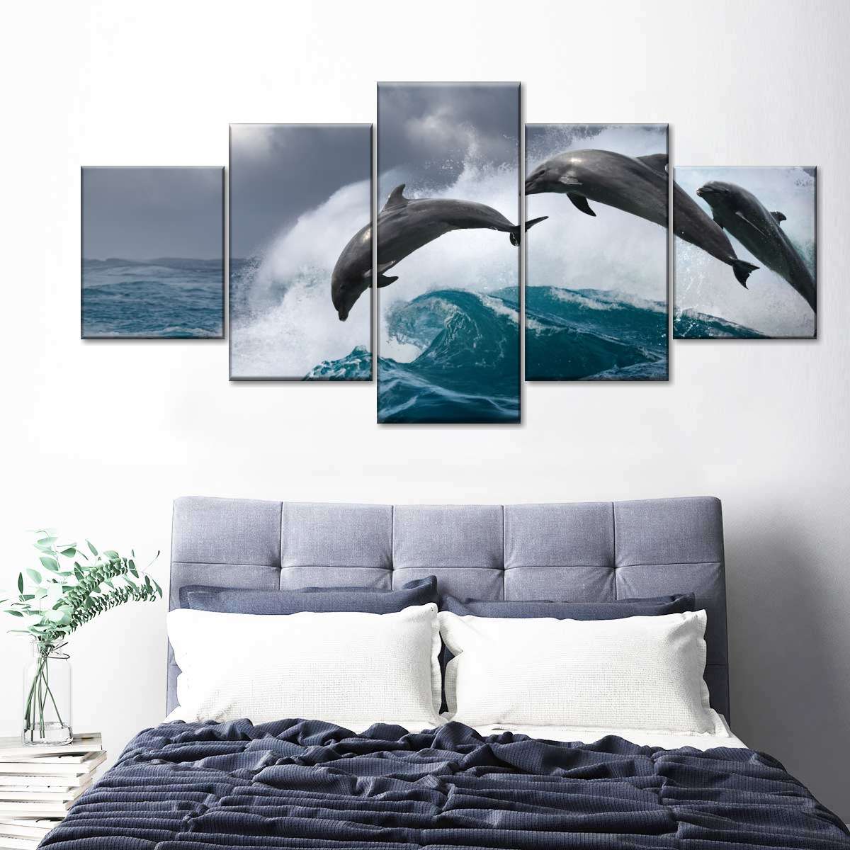 Leaping Dolphins Wall Art