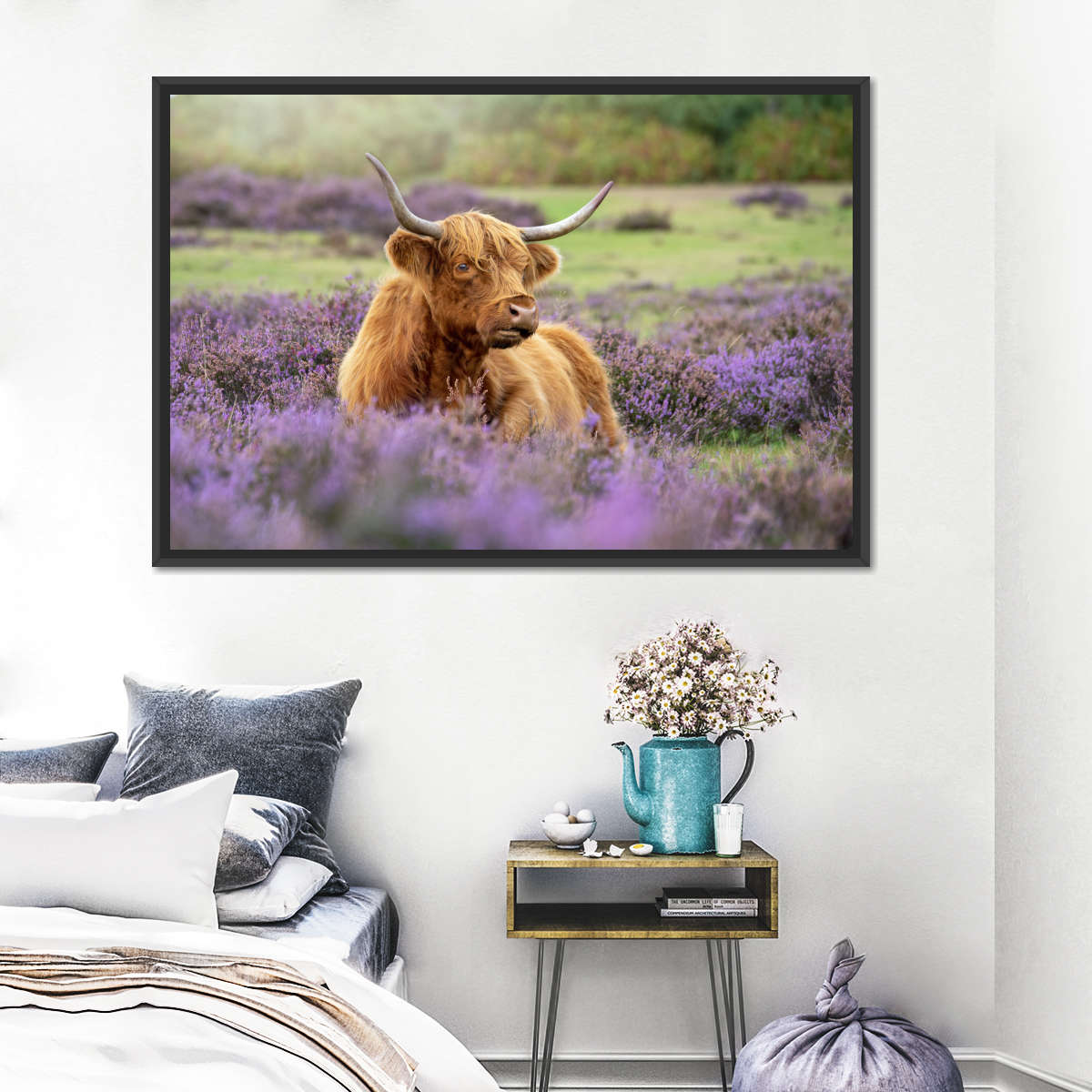 Highland Cow Paradise Wall Art