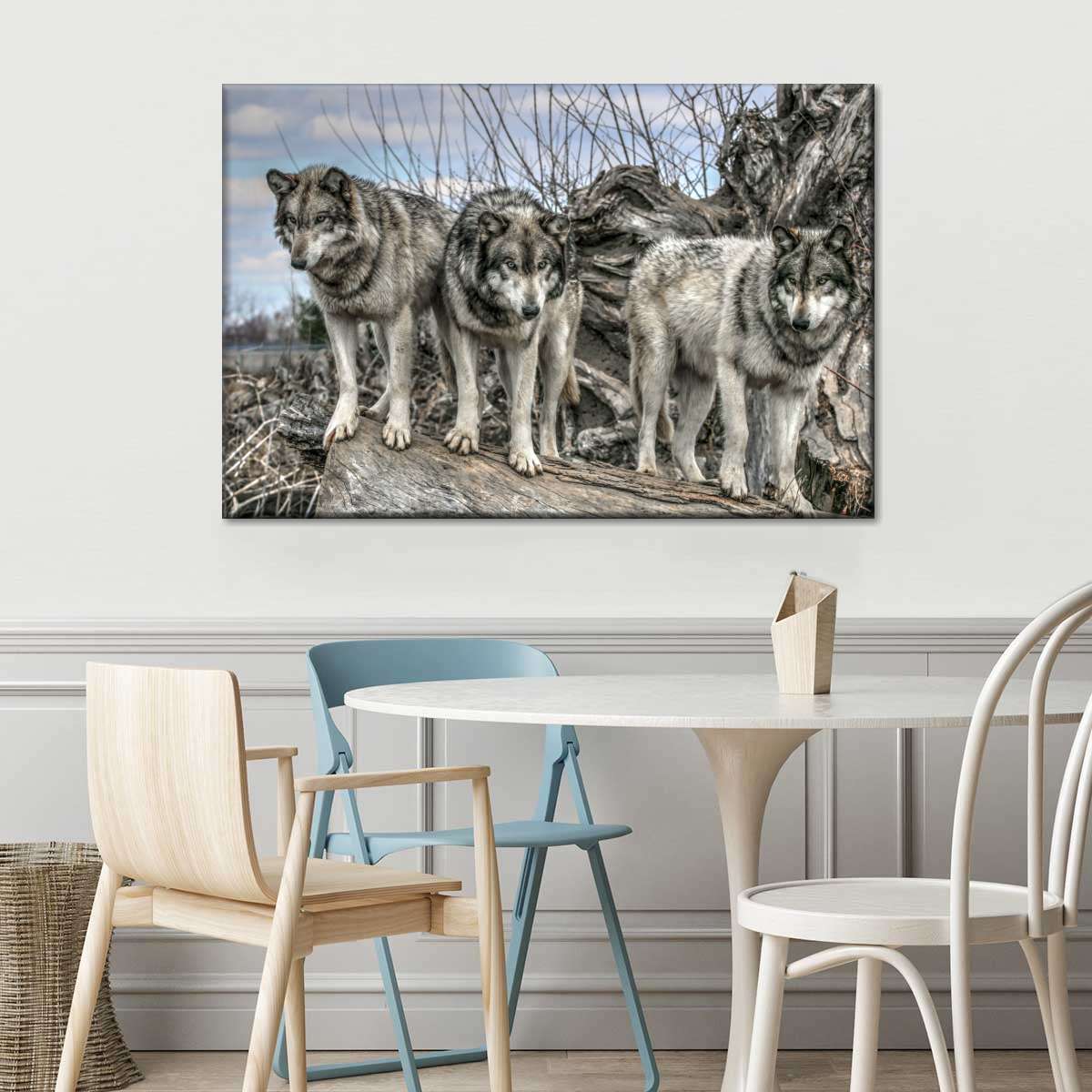 Forest Wolf Pack Wall Art