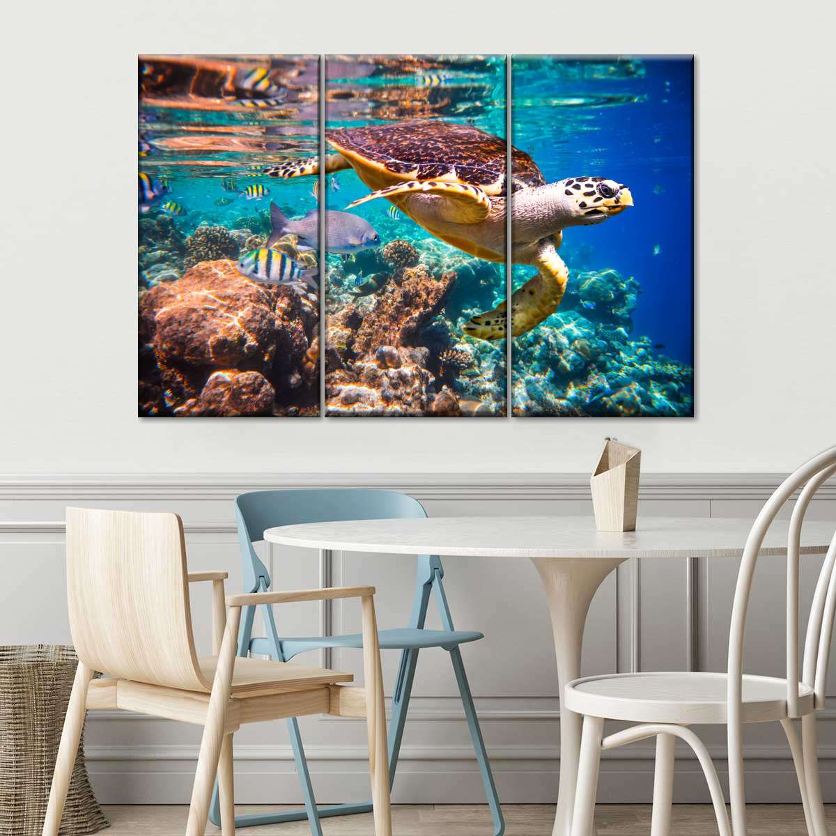 Vivid Sea Life Wall Art