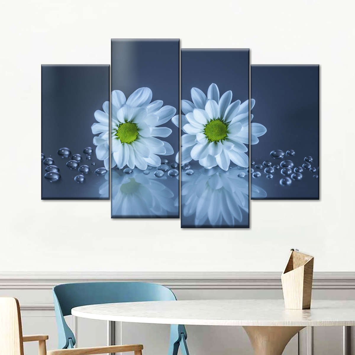 White Daisies Wall Art