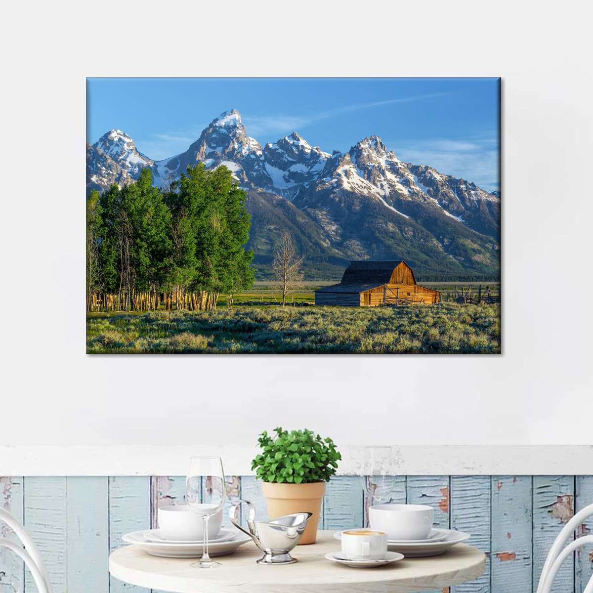 Grand Teton Mountains Barn Wall Art