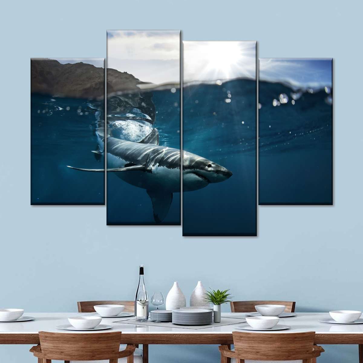 Shark Sunshine Wall Art