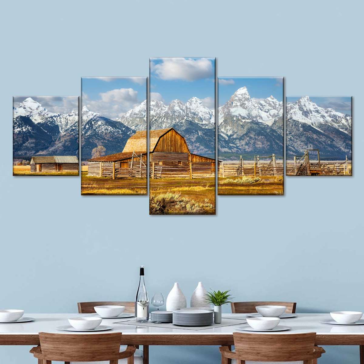 Teton Range Moulton Barn Wall Art