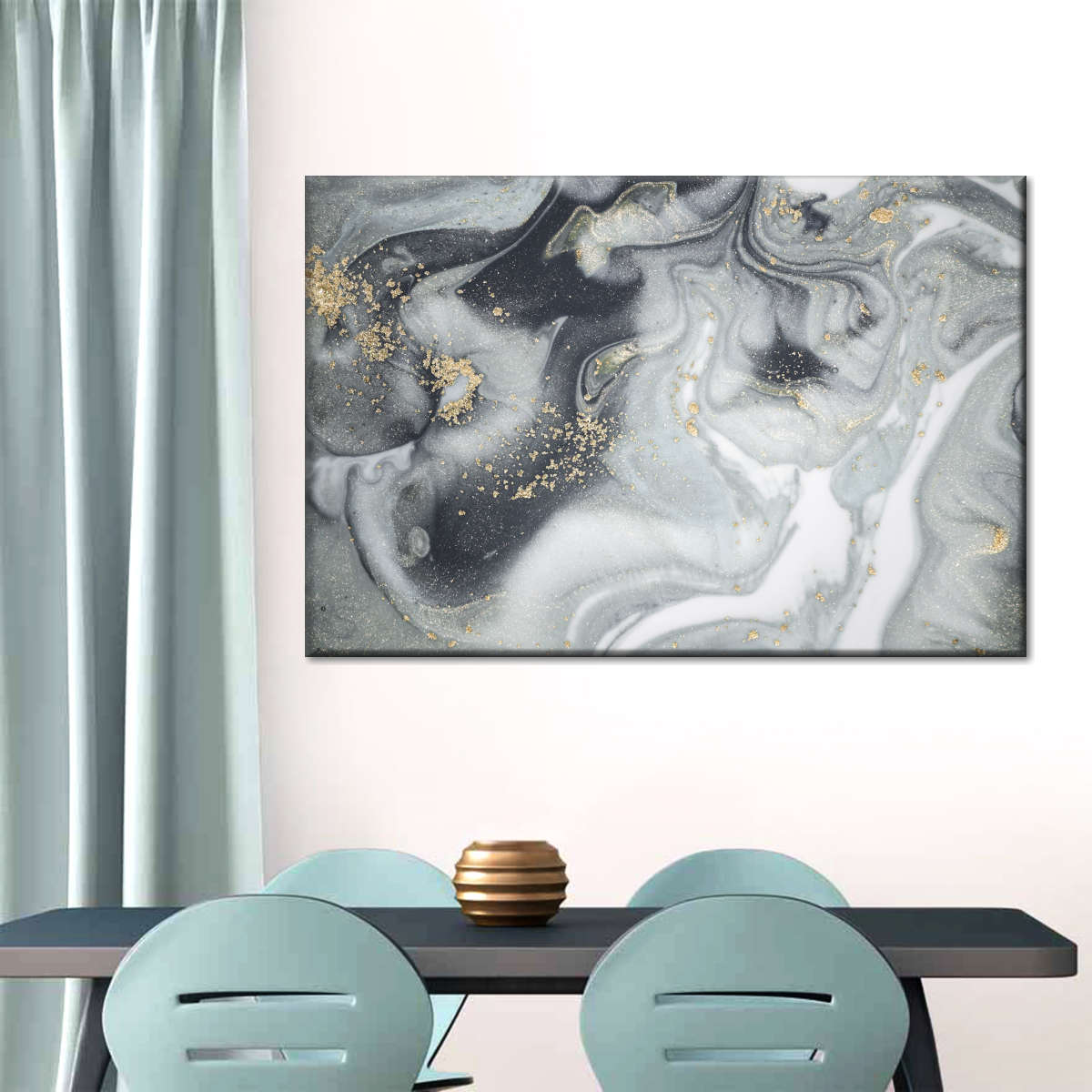 Swirly Fluid Abstract Wall Art