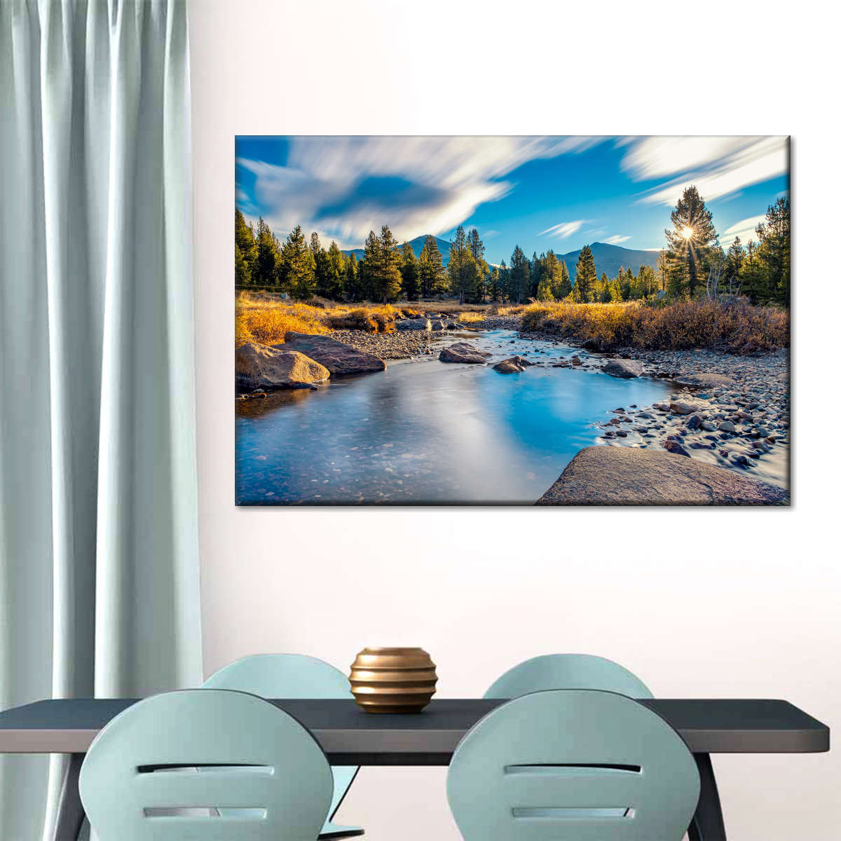 Yosemite River Stream Wall Art