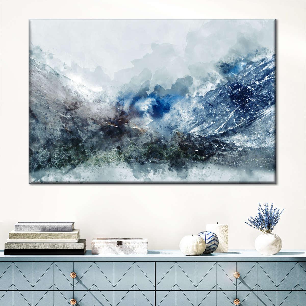 Ice Landscape Abstract Wall Art