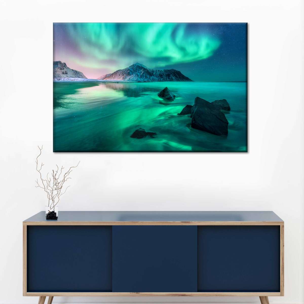 Lofoten Islands Aurora Wall Art